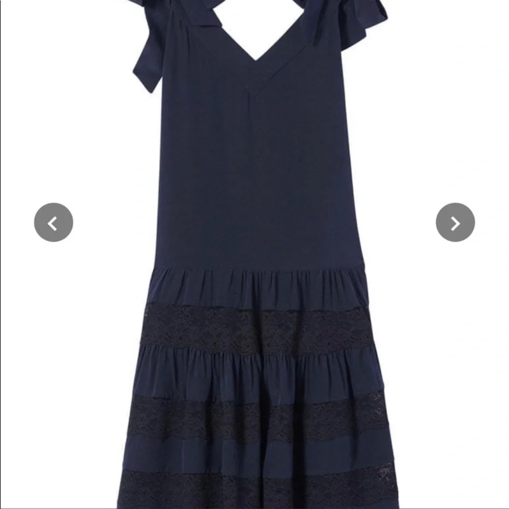 Rebecca Taylor navy silk dress - Picture 6 of 6